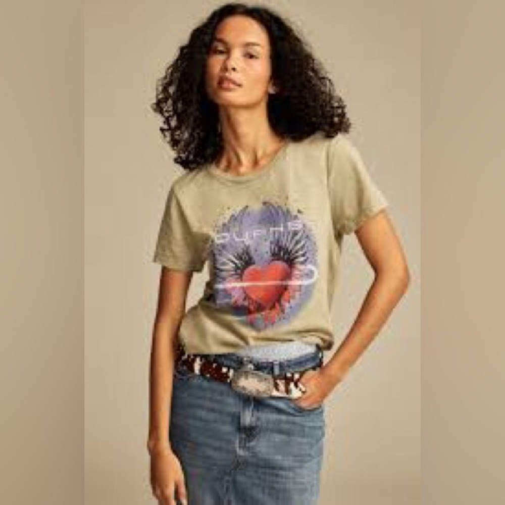NWT Lucky Brand Journey Heart Classic Crew